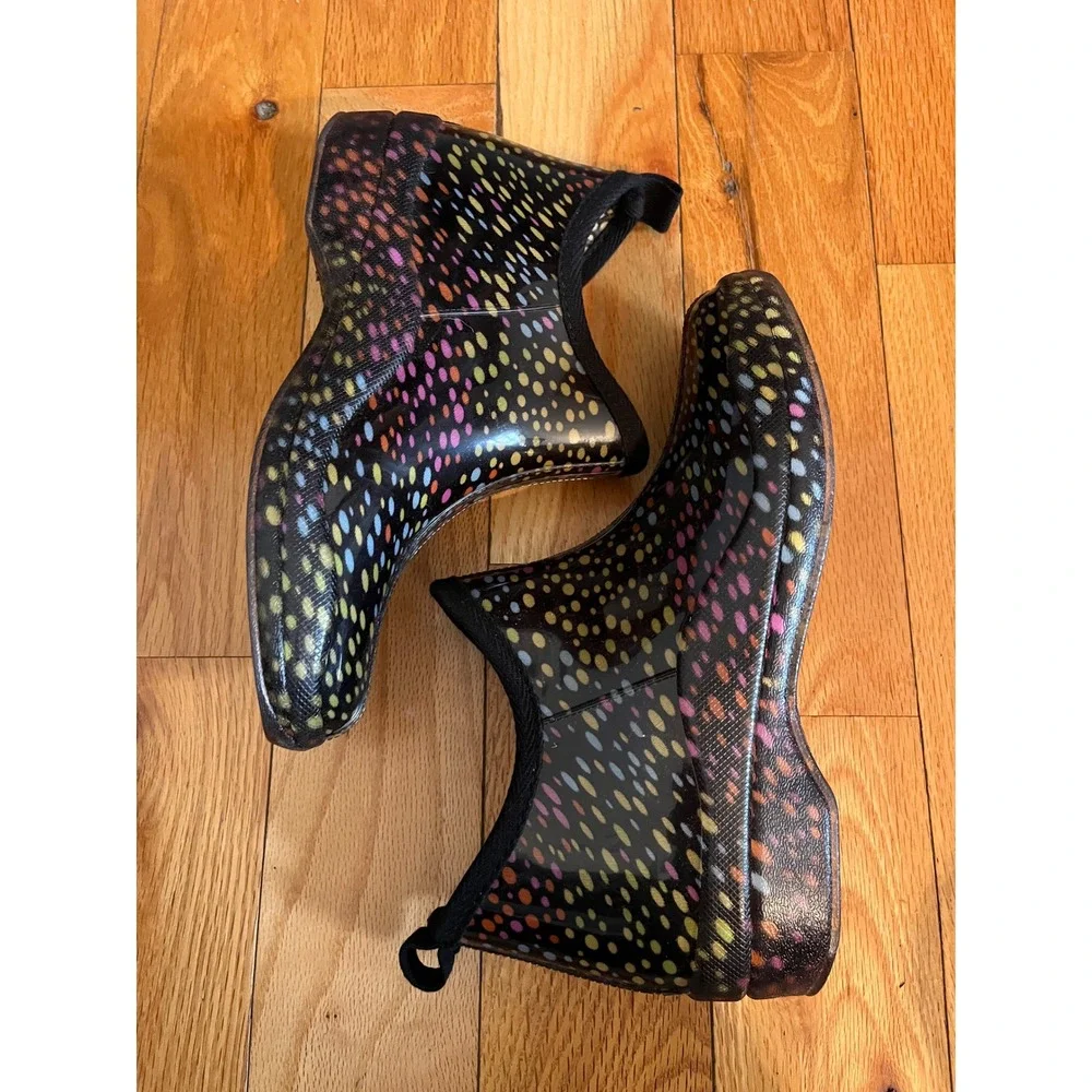 Corkys Women's‎ Stormy Colorful Dots Short Rain Boots Size 8 NWOT